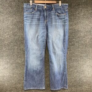 Gap Sexy Boot Jeans Womens 33/16r Blue Medium Tint Stretch 1969 Denim‎